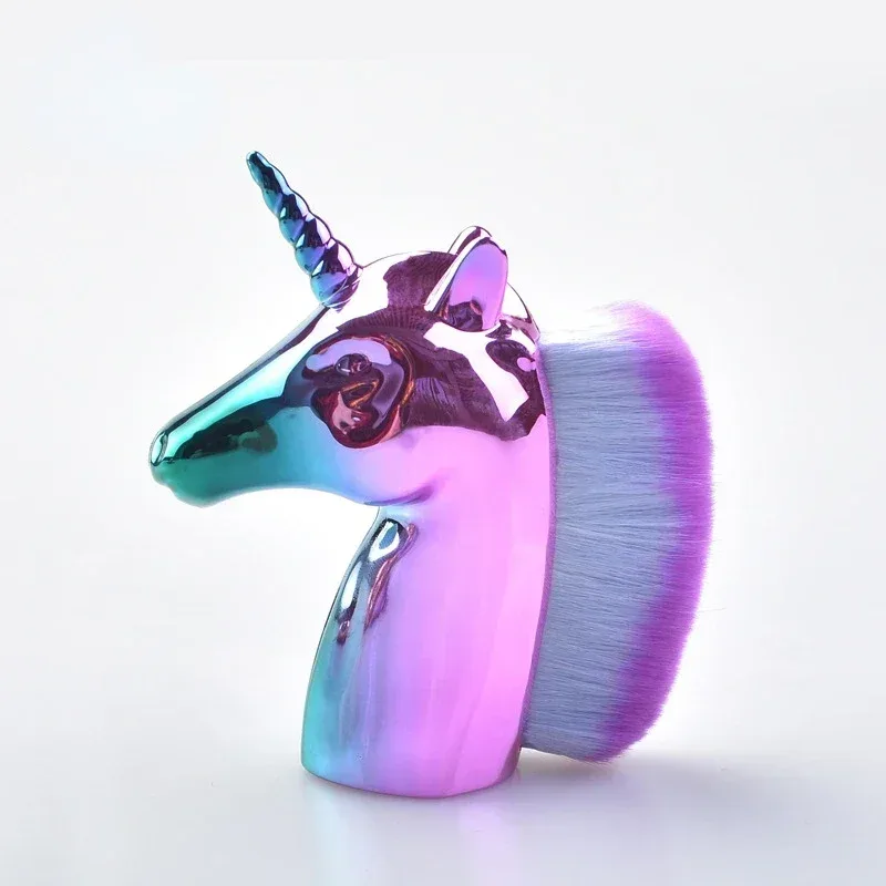 Unicorn Nail Dust Brush Nails Art Accessories Remove Manicure Dust Brush Nail Gel Cleaning Brushes Makeup Brush Manicure Tools