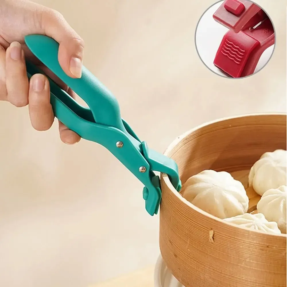 Clipe de tigela de cozinha multifuncional durável silicone anti escaldante clipe antiderrapante tigelas de refeição pinças pote clipes pinça ferramentas de cozinha