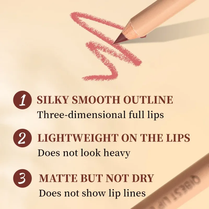 12 Piece Matte Lipliner Set Smooth and Easy To Apply Non Smudging and Non Fading Natural Makeup Effect Lip Liner — image 5