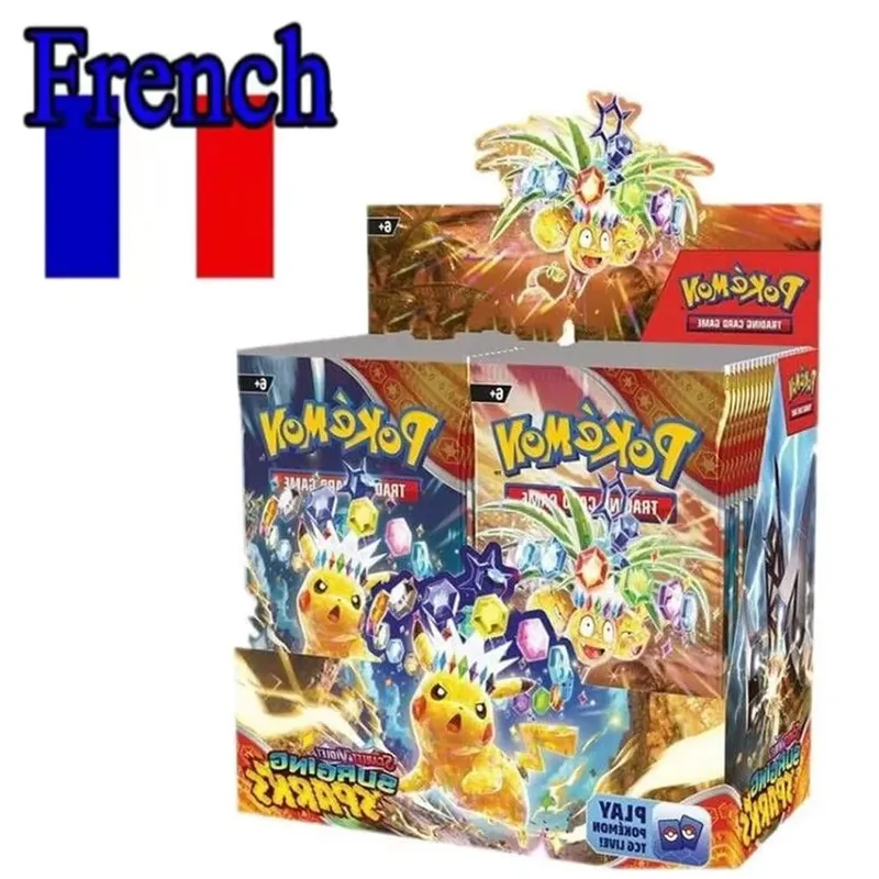 ** 360 unidades EnglishPokémonCards SunMoon Destinado PSrismatic Evolutions Scarlet Violet 151 PALDEAN Booster Battle Transaction Card