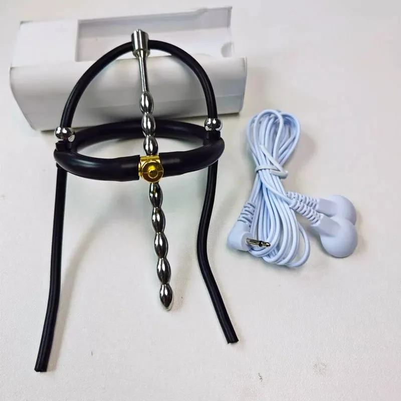 Taser anel de choque elétrico masculino masturbar estimular a ereção do pênis brinquedo sexual em gay e-stim massagem bondage pênis escroto cockring