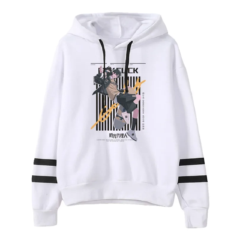 Link Click Anime Hoodie Unisex Pocketless Parallel Bars Sleeve Sweatshirts Women Men Hoodies Harajuku Streetwear Fashion Clothes