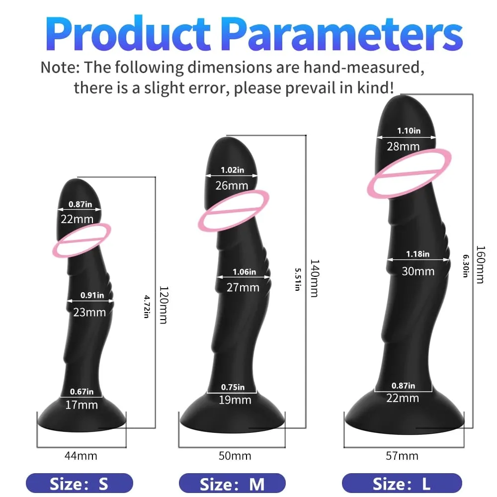 Dildo Anal Plug Butt Plug with Strong Suction Cup Prostate Massager Product Anal Dilation Masturbation Sex Toys Women Men 3 Size