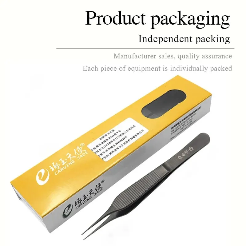 Edison Tweezers For Medical Plastic Surgery Double Eyelid Cosmetic Nose Surgery Big Belly Tweezers With Teeth And Hooks — image 5