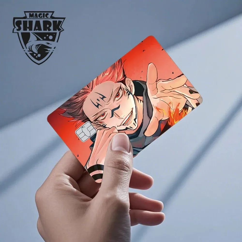 2026 New Magic Shark Anime Money Charge 404 Error ID Game Machine Film Skin Sticker for Debit Bank Credit Card