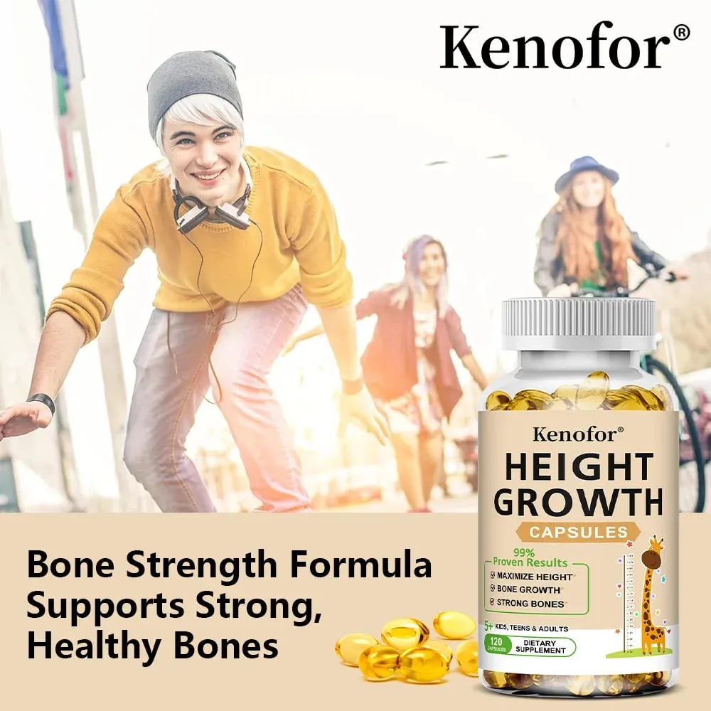 Height Growth Supplements - Supports Bone and Joint Health Natural Height Growth Promotes Absorption and Boosts Immunity