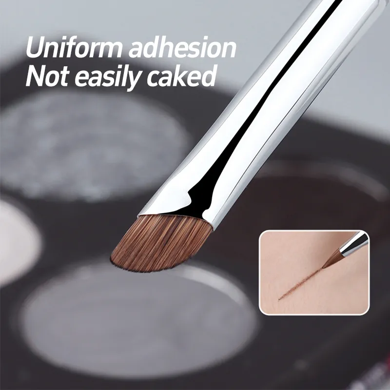 5/1pcs Sickle Eyeliner Brush Ultra Thin Oblique Angle Flat Head Eyebrow Brush Knife Edge Makeup Brush Liquid Eyeliner Brushes — image 2