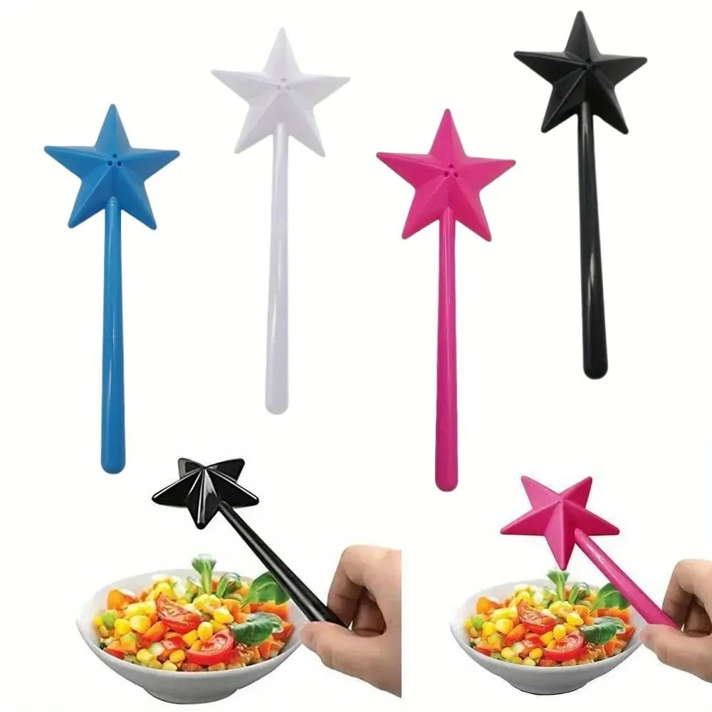 Recarregáveis ​​mágico estrela varinha portátil sal pimenta tempero dispensador shakers conjunto cozinha cozinhar suprimentos para churrasco presentes de festa de halloween