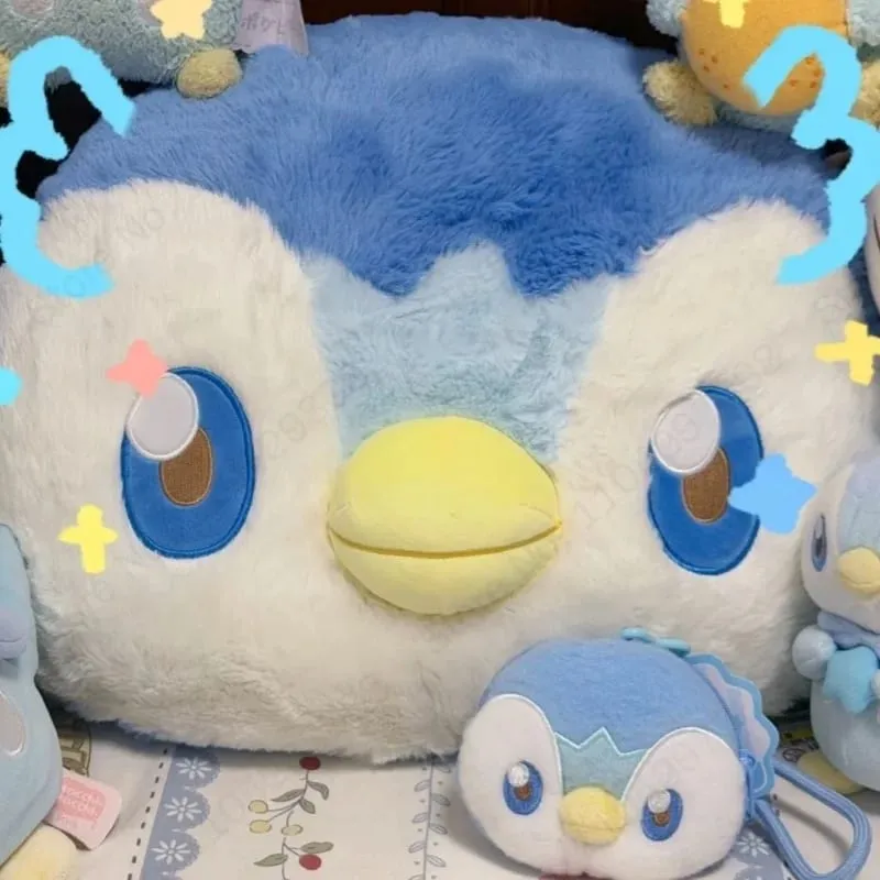 Novo pokemon pikachu piplup 40cm grande boneca de pelúcia bonito macio almofada travesseiro decoração para casa brinquedo colecionável presente aniversário — image 7