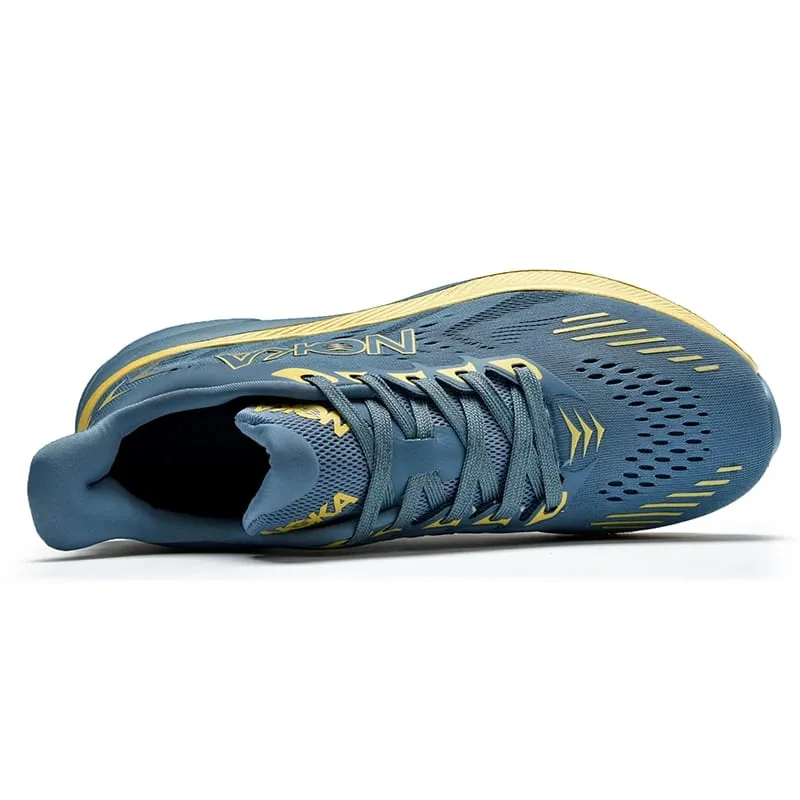 Sapatos de corrida masculinos jogging respirável malha amortecimento antiderrapante ao ar livre sapatos de luxo casal treinador tênis de corrida fora de estrada sapatos — image 5