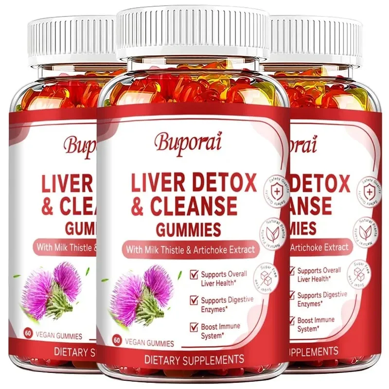 Gomas para limpeza e desintoxicação do fígado - melhoram a digestão, aumentam a imunidade, ajudam a limpar o fígado e promovem o metabolismo.