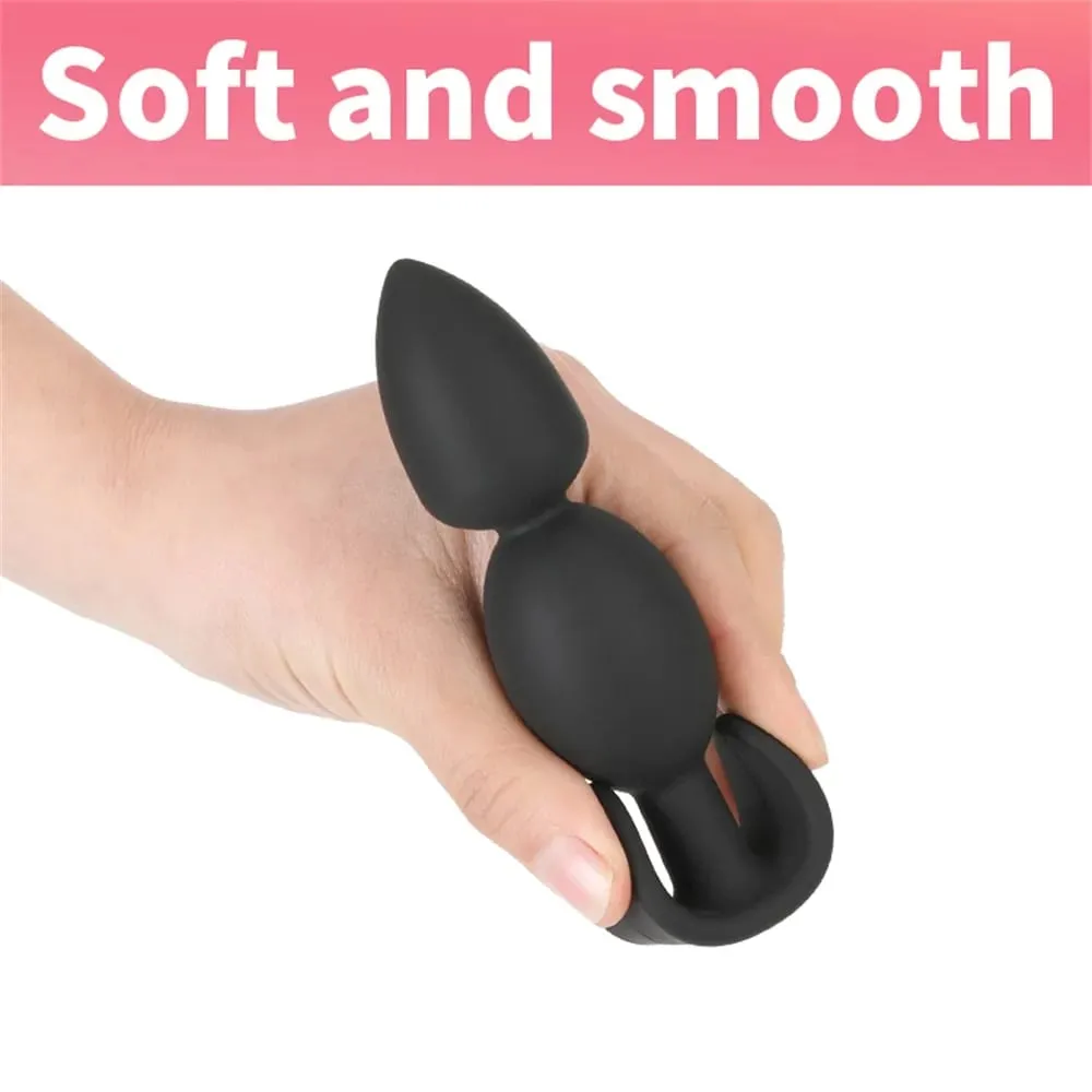 Silicone wearable anal plug anal contas vibrador butt plug massageador de próstata para iniciantes adultos experientes brinquedos sexuais dilatador anal