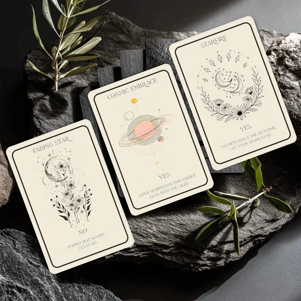 44 baralho de cartas 13x8 cartas oracle celestiais orientação cósmica para o jogo de cartas de crescimento pessoal final para inspiração