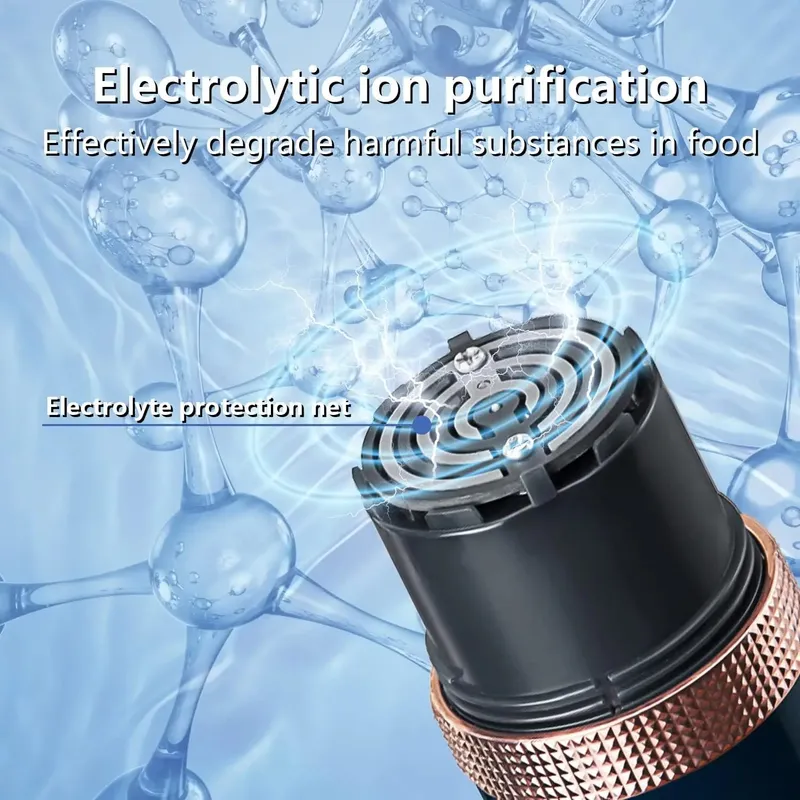 Máquina de lavar ultrassônica de frutas e vegetais, cápsula purificadora, limpador de alimentos sem fio, adequado para piquenique ao ar livre, purificador de frutas — image 5