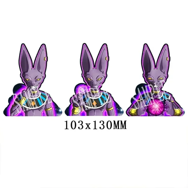 Anime 3D Lenticular Adesivo Goku Vegeta Decalques à prova d'água para carro, geladeira, skate, etc. — image 29