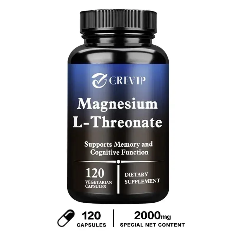 Magnesium L-Threonate Supplement – Promotes Brain Health and Enhances Memory Boosts Nerve Energy Sleep Support Cognition
