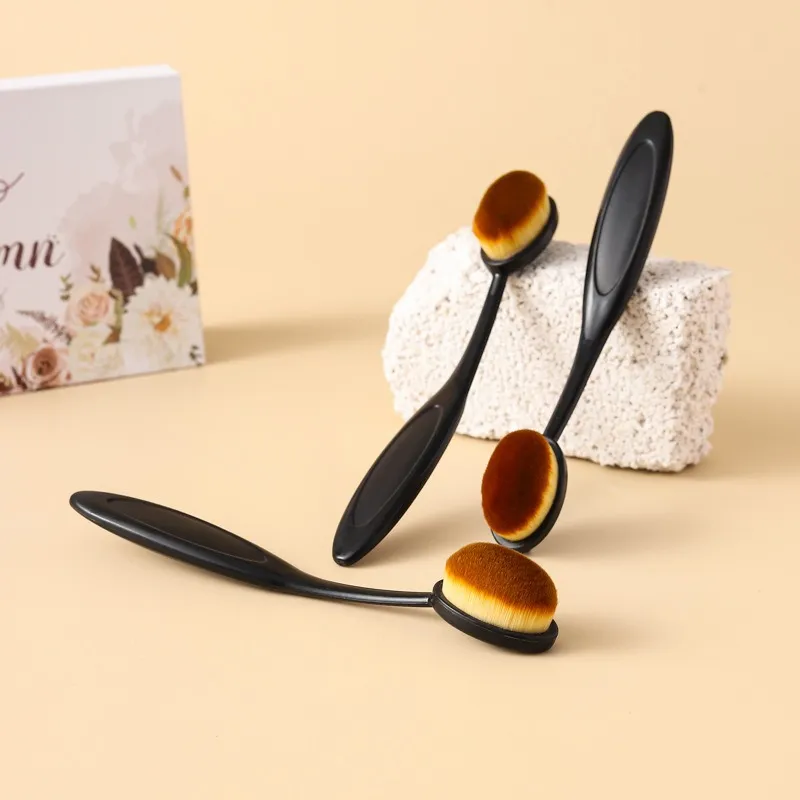 1/3PCS Large Foundation Brush Toothbrush Shape Makeup Make Up Tools Get Fast Even Application of Creams and Powders Cosmnetic
