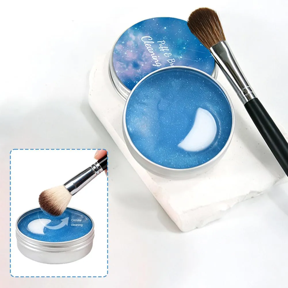 Makeup Brush Cleaner Soap Solid Brush Cleaning Mat Removes Cosmetic Color Brush Cleaner Pad for Cleaning Makeup Sponges Brushes — image 3