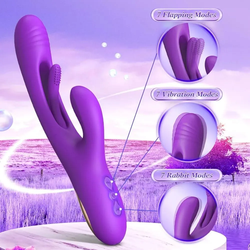 Vibrador coelho 3 em 1 para mulheres, vibrador poderoso de batidas, estimulador de clitóris, massageador feminino, ponto g, dedo, vibrador, sexo — image 6