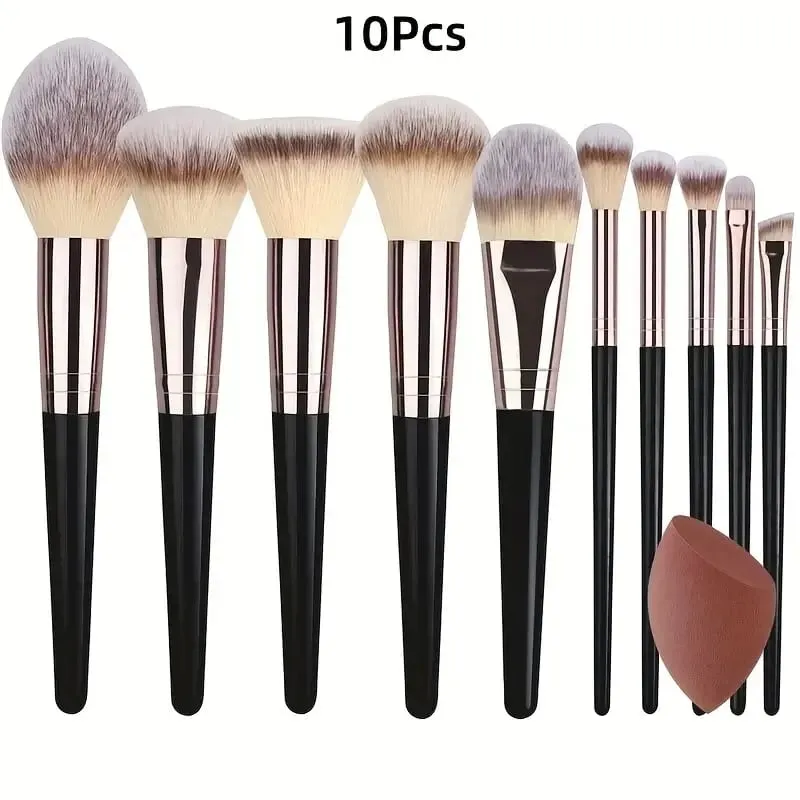 3-20 pçs pincéis de maquiagem conjunto macio macio sombra fundação corretivo mistura blush escova kabuki profissional feminino ferramenta de beleza