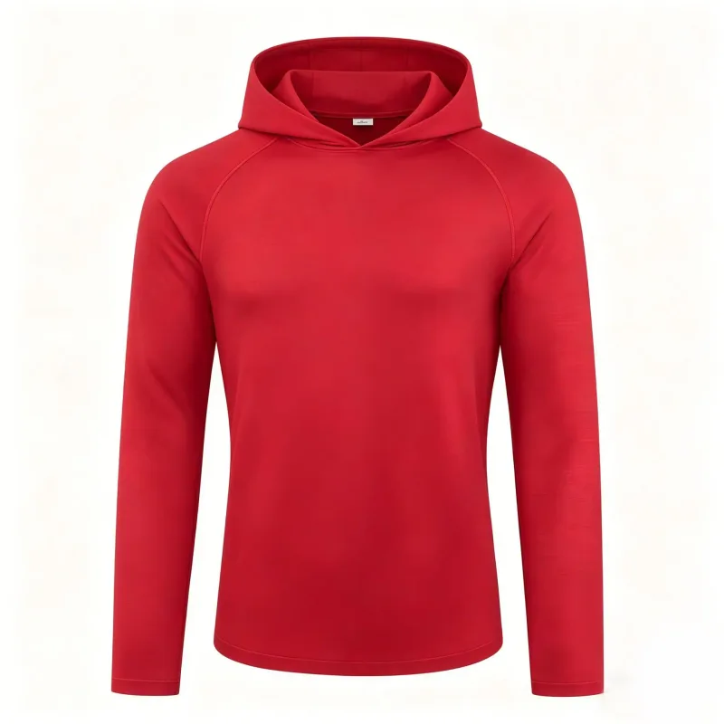 Hoodies de manga longa dos homens camisas de proteção solar sólido secagem rápida camiseta dos homens musculação fitness muscular sportwear roupas de ginásio