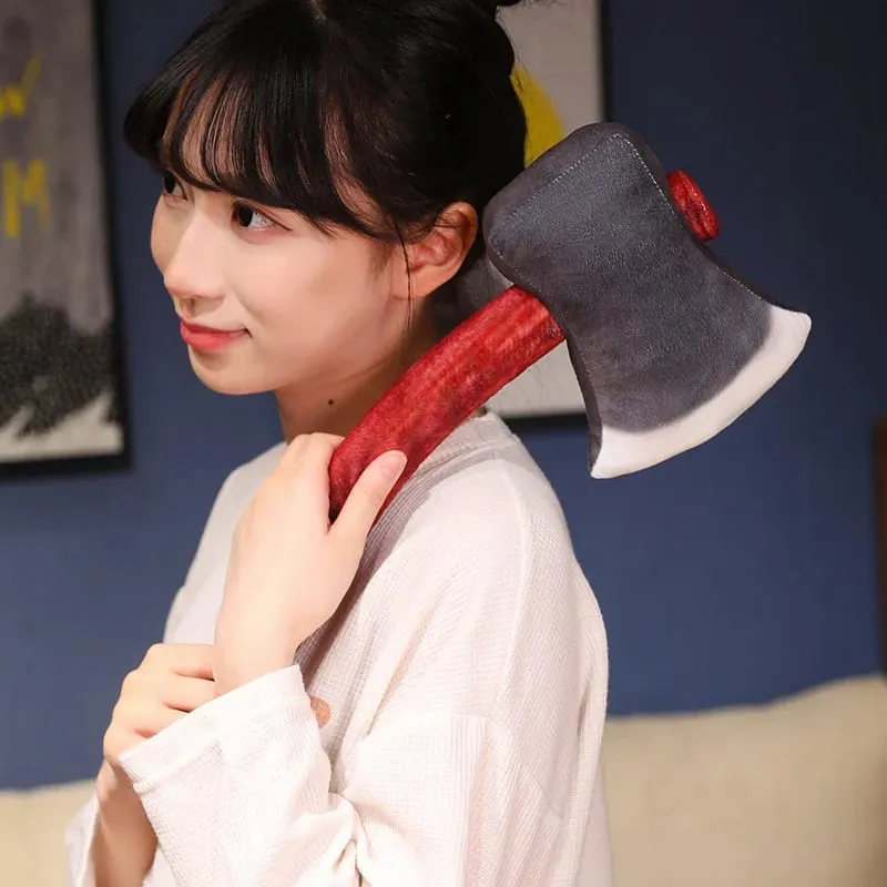 40cm Axe Plush Pillow Like Real Farmer Worker's Stuffed Instrument Prop Decor Men Gift