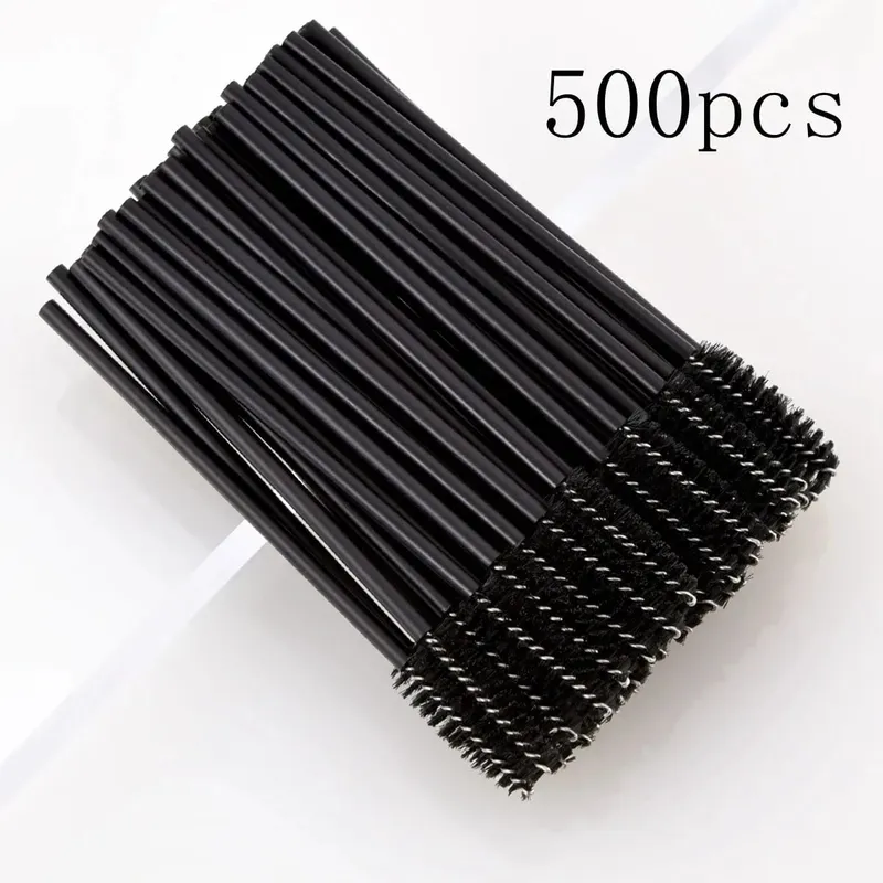 50/1000 件一次性睫毛刷 睫毛延長工具 眉刷 睫毛膏棒 塗抹器線軸 化妝工具 — image 9
