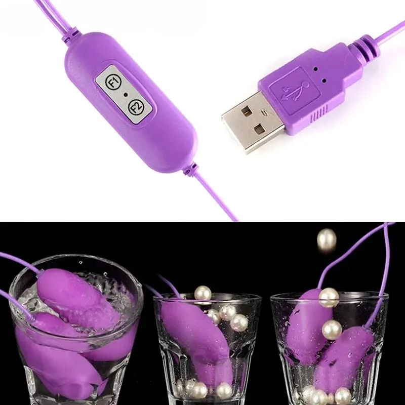12 速 USB 充電子彈振動器雞蛋假陽具雙振動刺激器按摩器成人女性性玩具