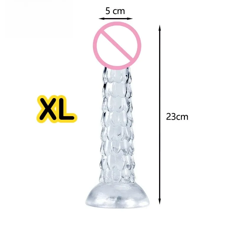 Dragon Dildo com Ventosa - Plugue Anal Suave e Dilatador de Chicote para Mulheres e Homens - Brinquedos Sexuais de Fantasia para Prazer de Adultos