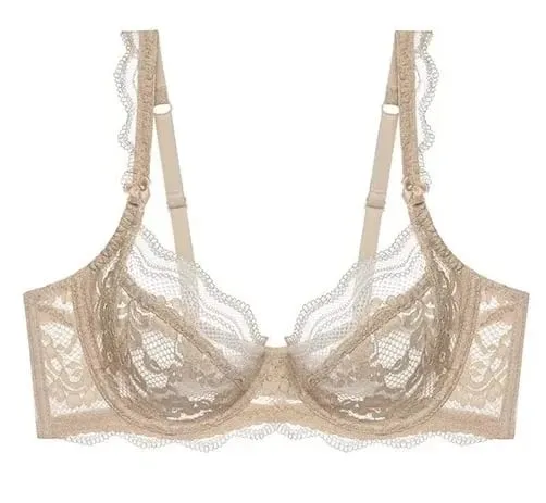 Nouvel Ensemble Plus Size Roupa Interior Dentelle Modo Ultra Fino Estilo Français Uni Doux Armature Push Up Soutien Gorge Multi Taille