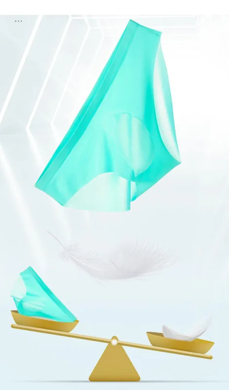 3PCS/lot Men's Ice Silk Briefs Ultra-thin Transparent Seamless Underpants 3D Pouch Sexy Quick Dry Breathable Underwear Panties