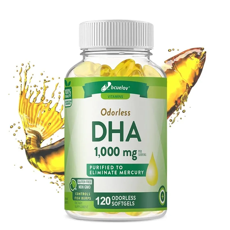 Bcuelov 高效 DHA - 支持大腦健康和認知功能 提高專注力和智力思維