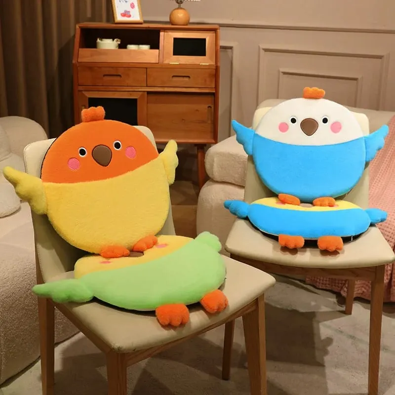 Bird Series Plush Cushion Squishy Stuffed Cushion Soft Floor Sofa Seat Cushion Home Decor Toys Creative Birthday Surprise Gifts