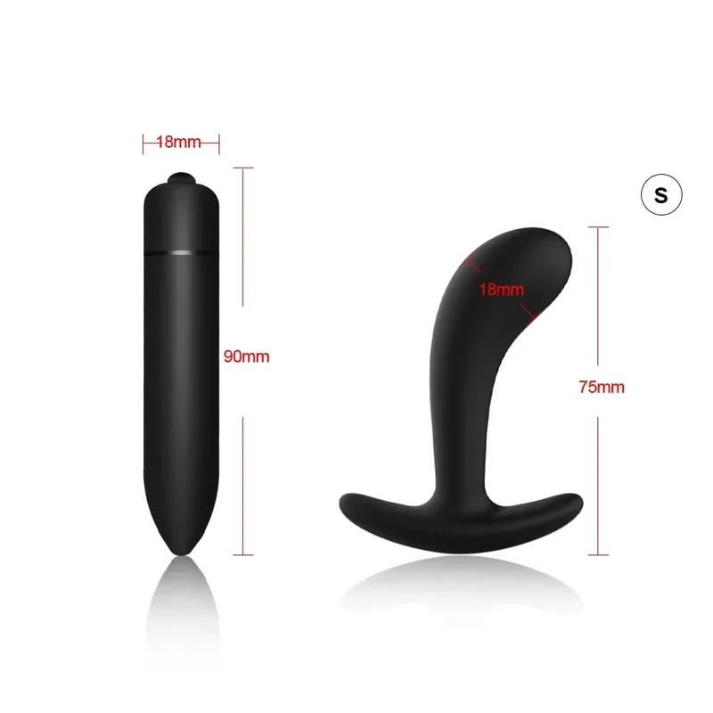 4 pçs iniciante silicone butt plug anal plug para homens massageador de próstata para gay mini bala anal vibrador brinquedo sexual para homens