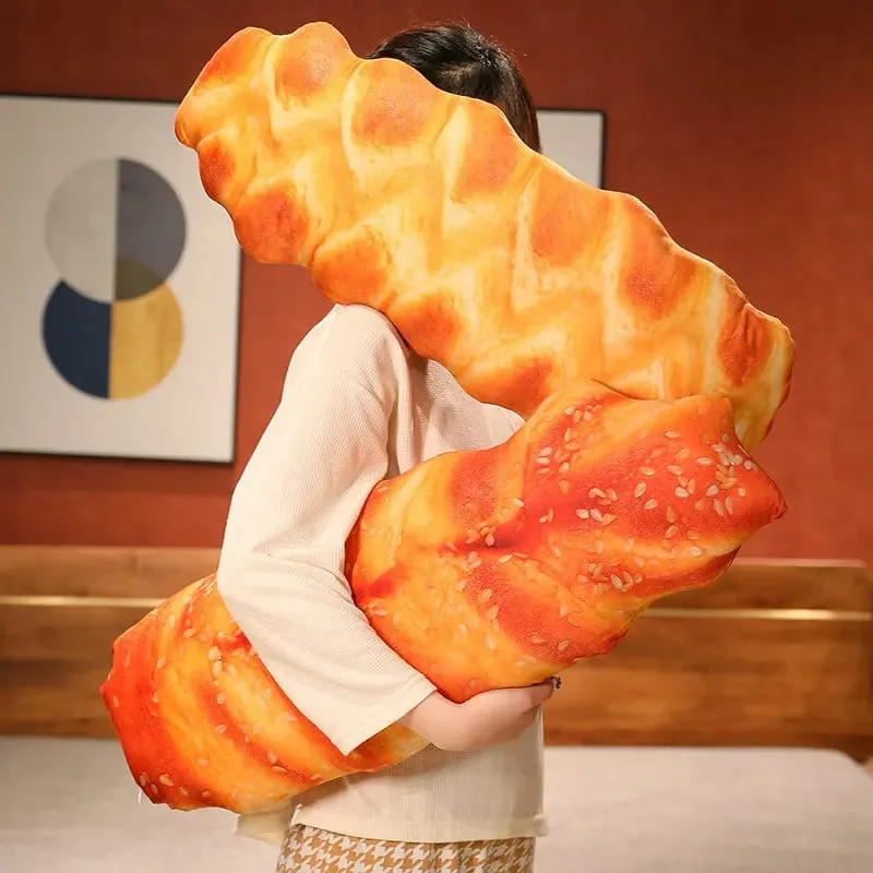 20/50cm Long Bread Pillow Stuffed Like Real Sesame S Cheese Denmark Toast Chopped Green Onion Sleeping Hug Support Leg Gift — image 4