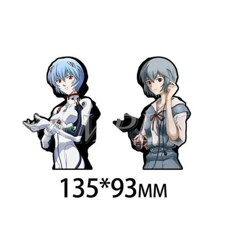 Neon Genesis Evangelion Ayanami Rei Asuka personalizado criativo desenho animado carro decoração de mesa adesivo de descoloração à prova d'água
