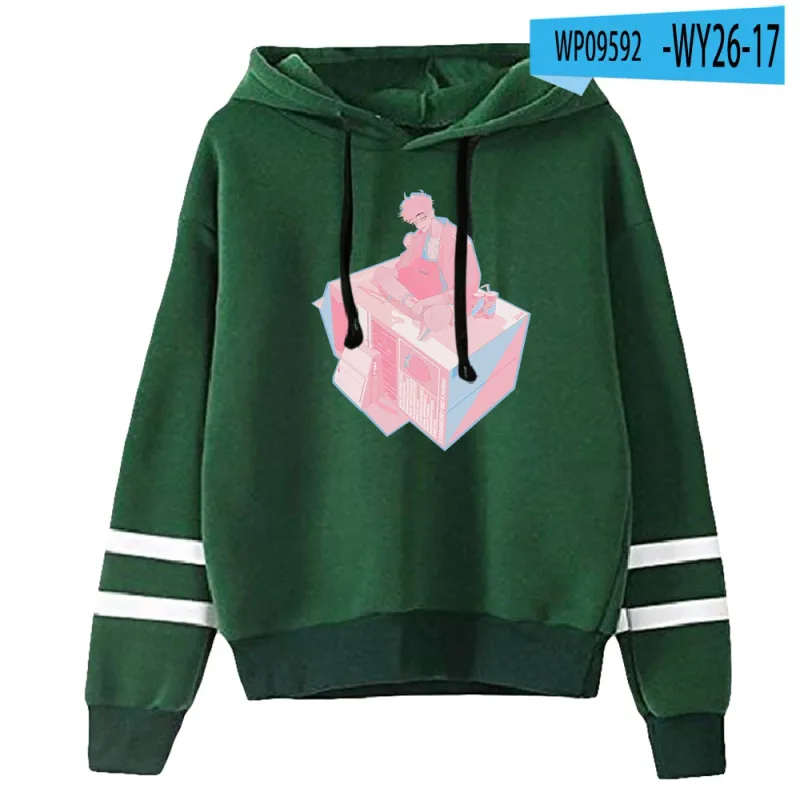 Link Click Anime Hoodie Unisex Pocketless Parallel Bars Sleeve Sweatshirts Women Men Hoodies Harajuku Streetwear Fashion Clothes