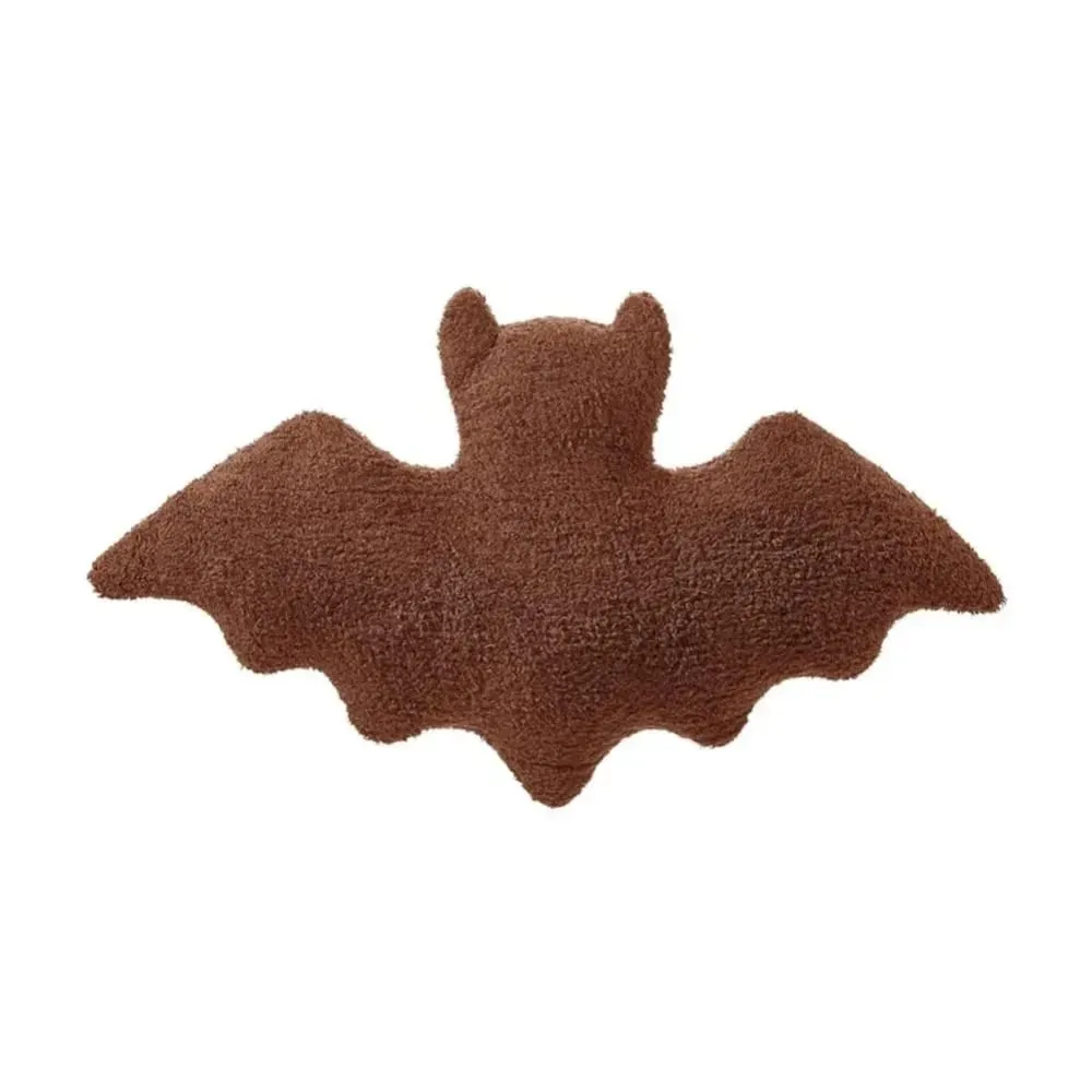 Halloween Material Bat Pillow Black White Brown Halloween Theme Bat Modeling Pillow Soft Fabric Gothic Bat For Girls