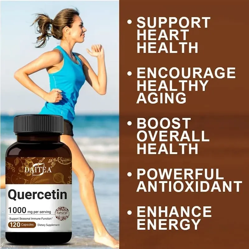 Quercetin Capsules 1000 Mg Supports Immunity Promotes Blood Circulation Metabolism Anti-oxidation Promotes Overall Health