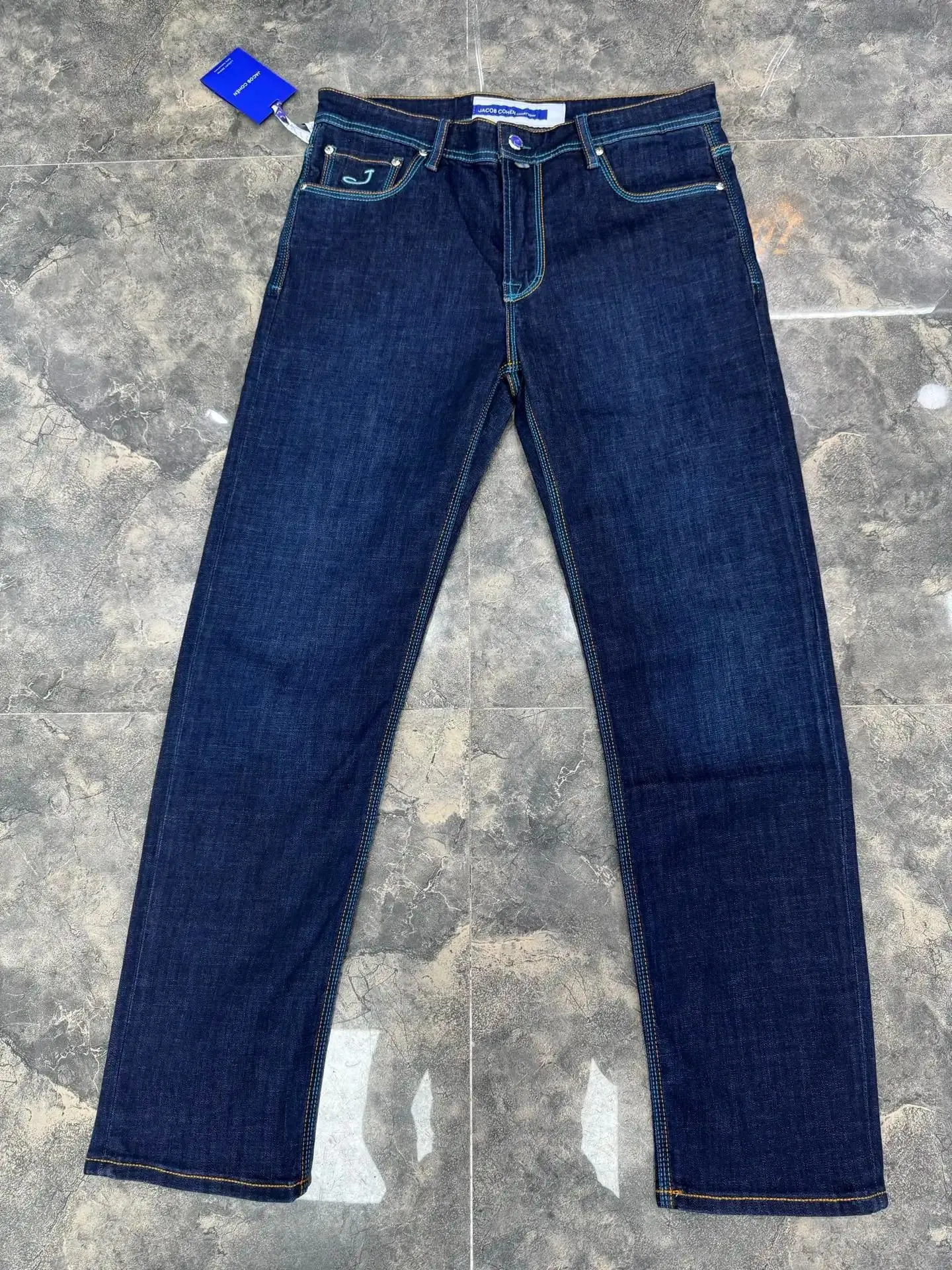 Jeans Thin Cotton Men 2026 Spring Summer new outdoors high quality embroidery comfortable straight Big size 29-40 Pants