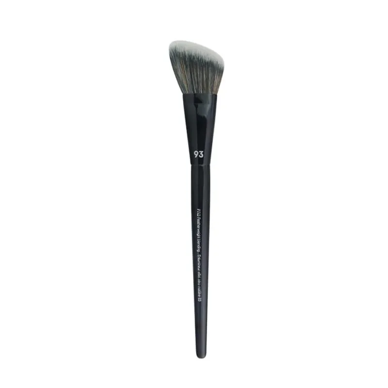 1pc maquiagem chanfrada fundação pó contorno sombra de olho escova ferramenta ultra macio compõem afilado liquidificador destaque sombra de sobrancelha