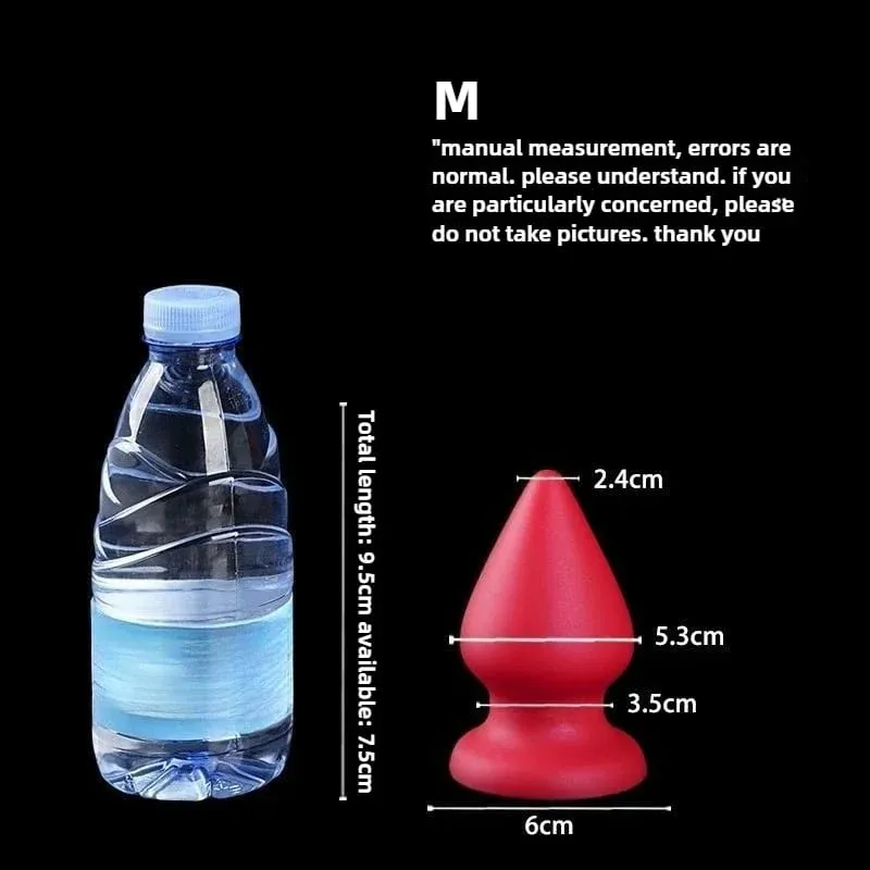 Enorme plugue anal líquido silicone macio cônico butt plug grandes vibradores anais para mulheres homens g-ponto/massagem de próstata 18 + brinquedos sexuais