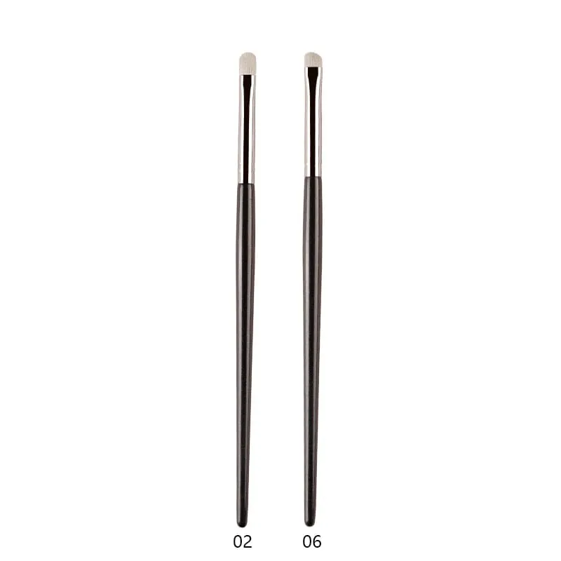1pc White Pony Hair Eyeshadow Makeup brushes Small Smudge Precision Crease Detail Bevel Eye Shadow Make up brush Liner Lip