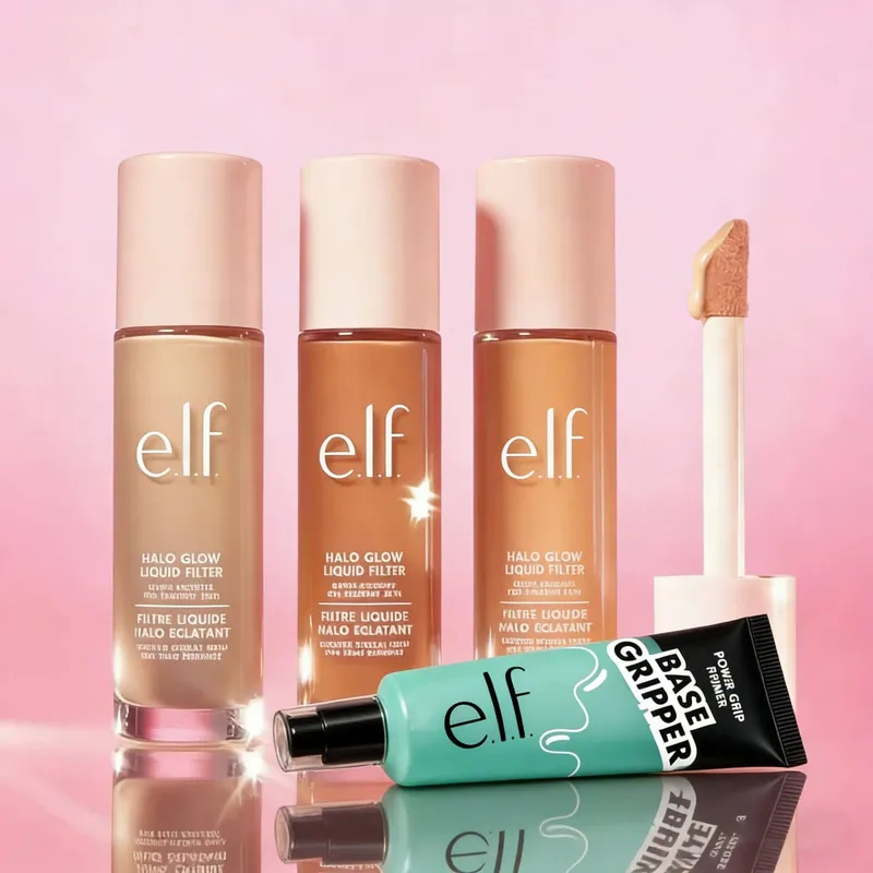 ELF Halo Glow液體濾液粉底液妝前含哩凝膠增加保濕感提亮膚色化妝品 — image 2