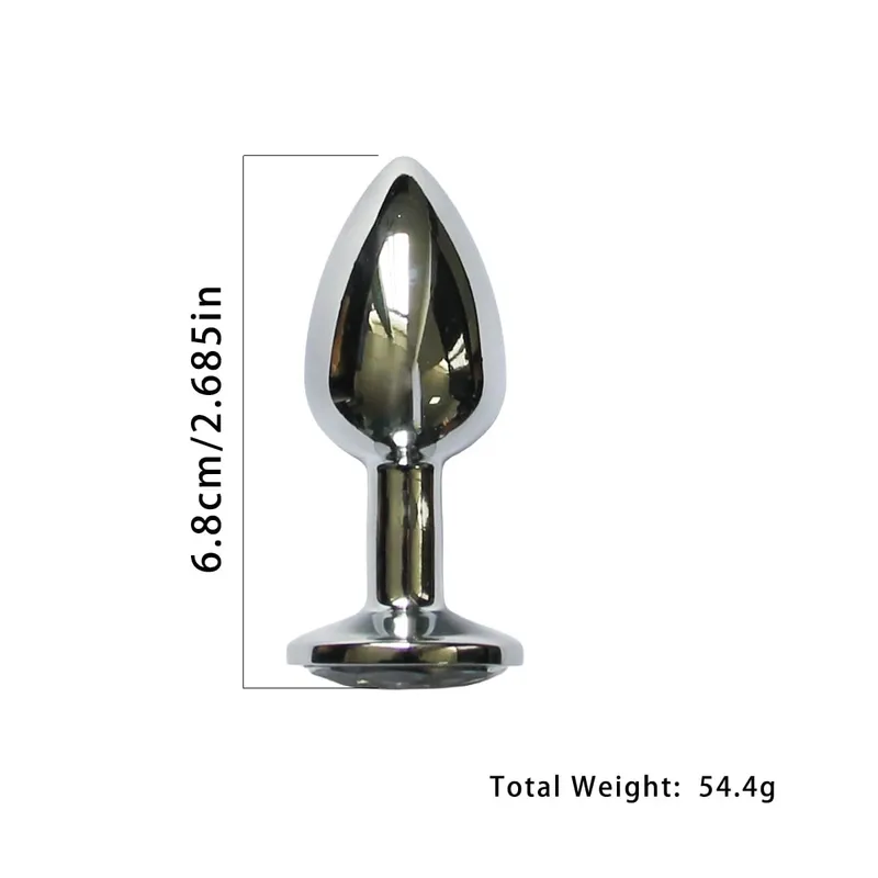 Metal Anal Plug with Long Fluffy Tail – Fox Tail Butt Plug for Cosplay Role Play BDSM Adult Toy