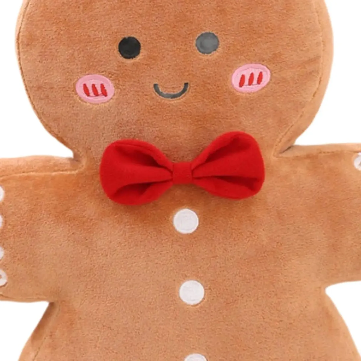 Smiling Gingerbread Man Christmas Throw Pillow Sofa Pillow Home Decoration Novelty Holiday Home Decor for Living Room