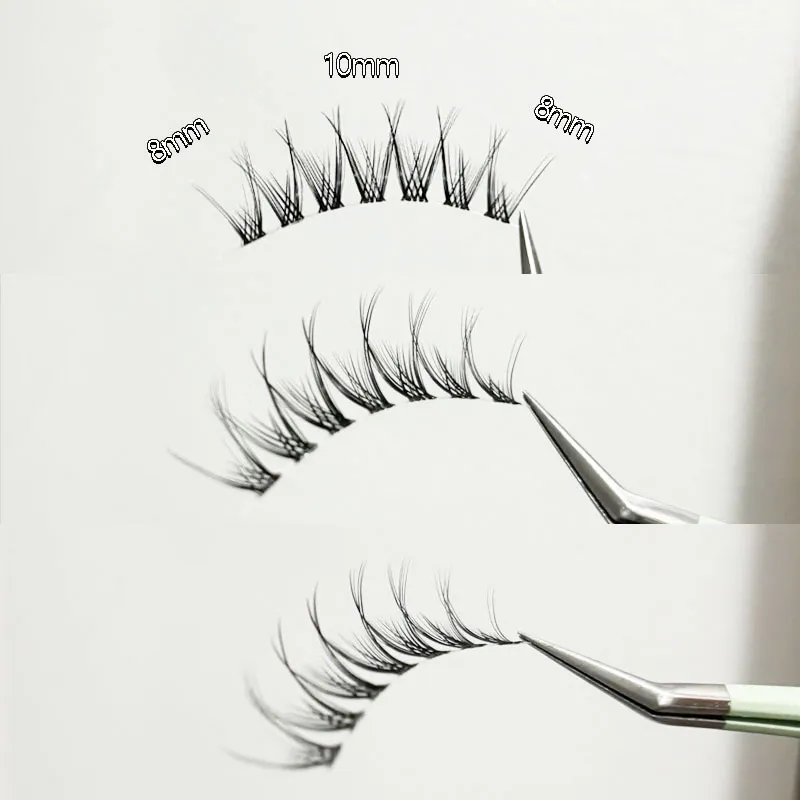 Cílios postiços naturais finos transparentes haste cílios manga cílios novato suprimentos cílios coreano vara maquiagem