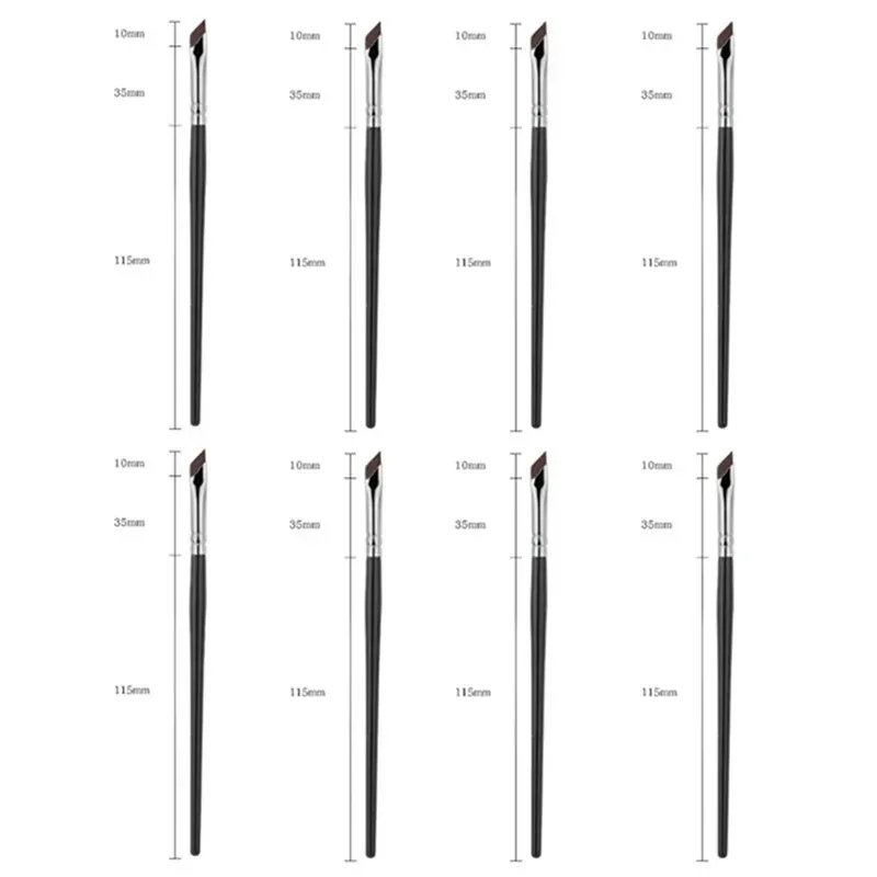 1-16 Chiếc Nâng Cấp Lưỡi Bút Kẻ Mắt Bàn Chải Siêu Mỏng Góc Mịn Flat Eyebrow Brush Liner Brow Nơi Cọ Trang Điểm Chính Xác Chi Tiết Bàn Chải