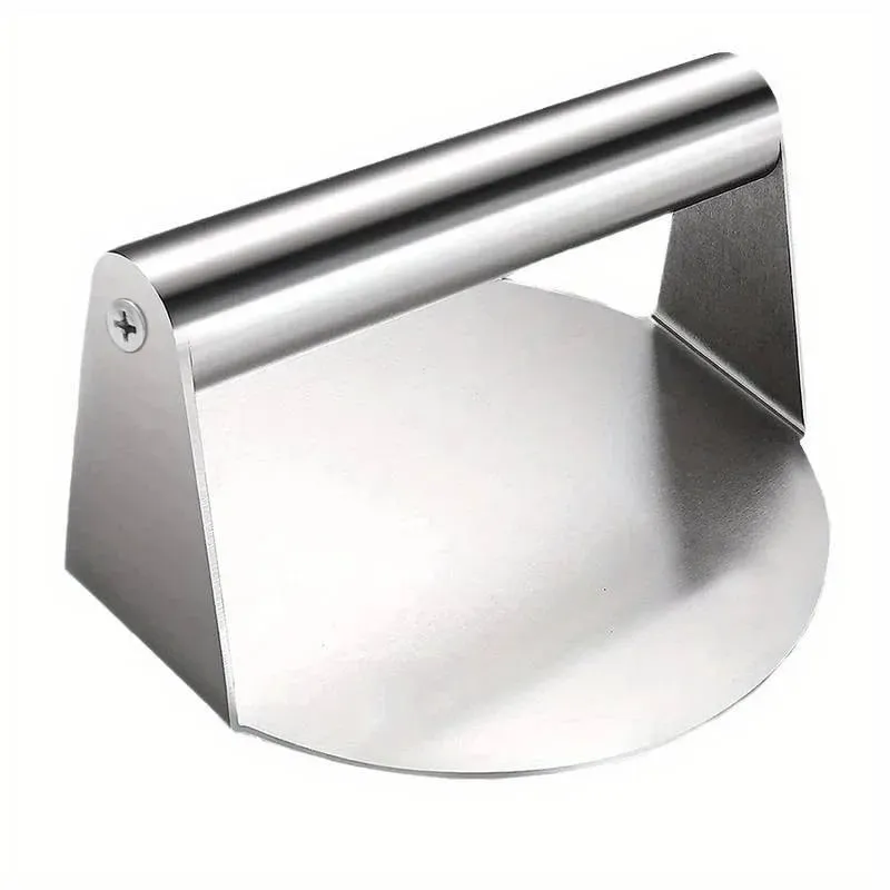 Nova prensa de hambúrguer Smash em aço inoxidável | Fabricante de patty resistente e molde smasher para cozinha de grelhar churrasco (antiaderente) — image 7