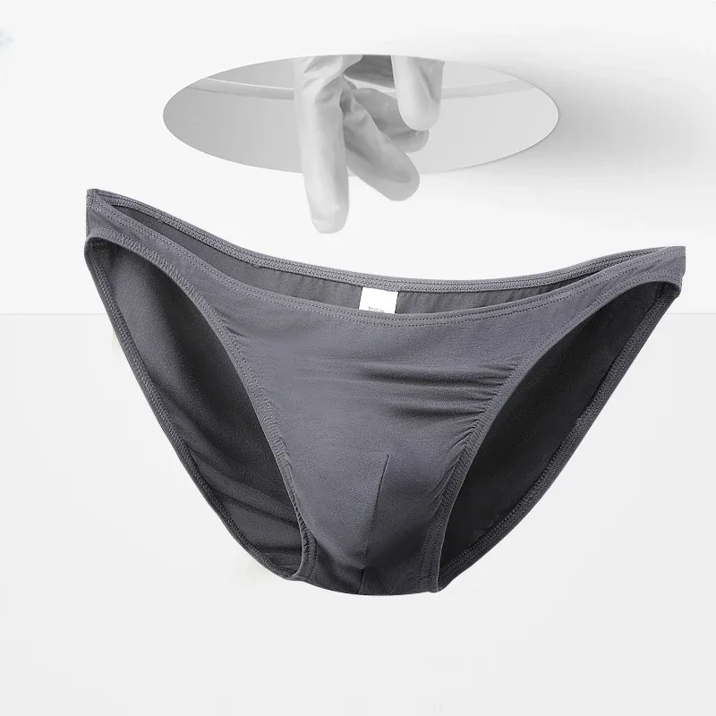 5pcs Men's briefs U convex mode thin stretch sexy low waist tight narrow hem underpants
